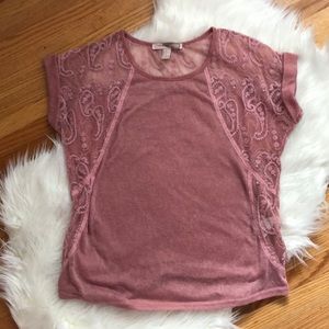 Mauve lace Top💕